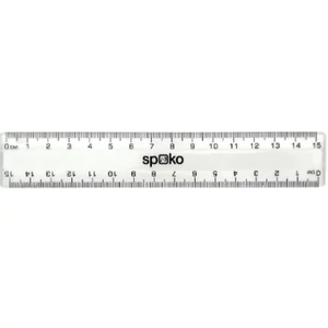 Vonalzó 15 cm átlátszó