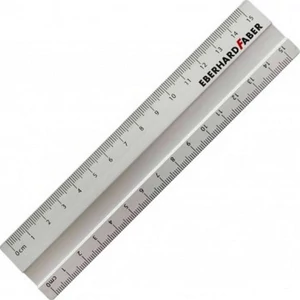 Vonalzó 15cm alumínium Eberhard Faber