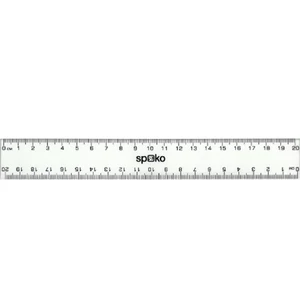 Vonalzó 20 cm átlátszó