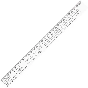 Vonalzó 30cm-es Economix puskavonalzó ICO egyoldalas - Trigonometriai