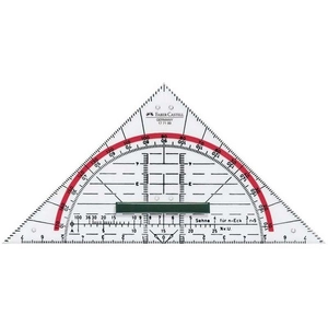 Faber-Castell mérnöki vonalzó háromszögű+fogó ruler prémium minőségű termék 177199
