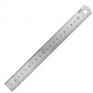 Vonalzó fém PRO - 20cm DELI fém vonalzó,20cm,DELI