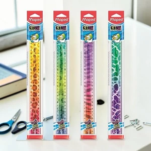 Vonalzó műanyag törhetetlen 30 MAPED "Twist`n Flex Decor Animals" vegyes színek