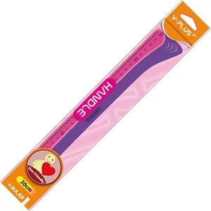 Vonalzó Yplus+ 30cm hullámos élénk vegyes színekben DRX1307 iskolaszezonos termék