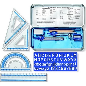 Matematikai készlet Staedtler 10db-os, fémdobozos Irodai kiegészítők Staedler 557 10