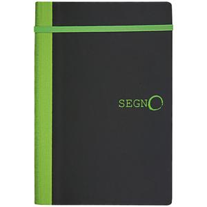 Jegyzetfüzet notes Segno vonalas 9,5x13,5 cm Fekete