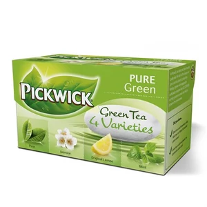 Zöld tea Pickwick variációk citrom, jázmin, earl grey, borsmenta 20x2g