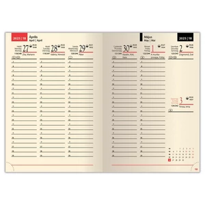 Zsebnaptár B/6 2026 9412-77 PRÉMIUM drapp Realsystem 2026 kollekció!