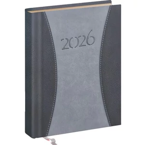 Zsebnaptár B/6 2026 9412-73 PRÉMIUM szürke Realsystem 2026 kollekció!