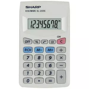 Zsebszámológép Sharp 8 számjegy, EL-233S
