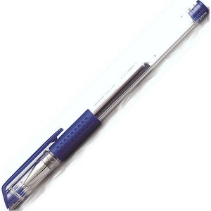 Zselés toll Sakota kék színű, kupakos toll AEH1438