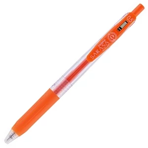 Zseléstoll 0,33 mm nyomógombos ZEBRA "Sarasa Clip" vérnarancs