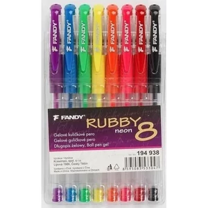 Zseléstoll Fandy neon Rubby, 8szín/set