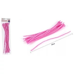 Zsenília drót 30cm 20db-os rózsaszín 25