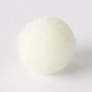 Zsenília pompon világos bézs 1 cm, 100 db / csomag