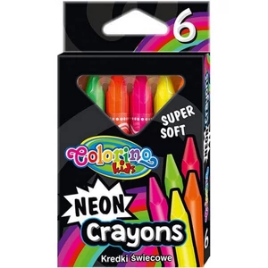 Zsírkrétakészlet Colorino neon extra puha háromszögletű 6 szín