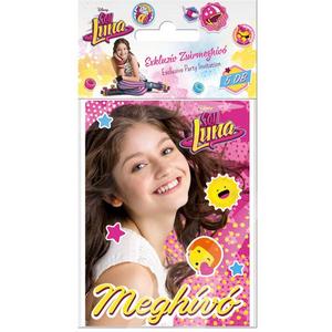 Partymeghívó exkluzív 11x7, 7cm Soy Luna Hola Lizzy kollekció 16