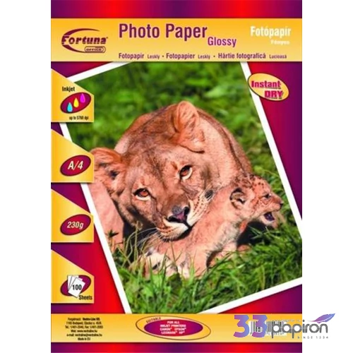 Fotópapír A4 230gr Fortuna inkjet fényes