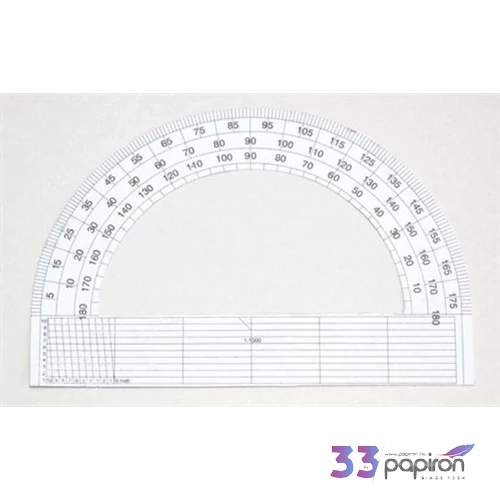 Szögmérő 180° papír  iskolaszezonos termék