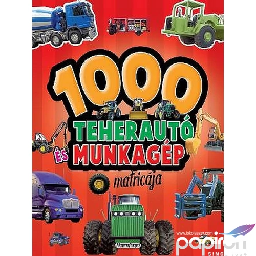 Matrica 1000 teherautó, munkag matricája, piros