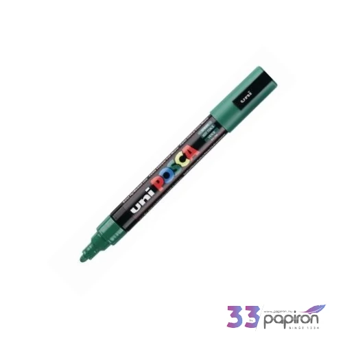 Decormarker UNI-BALL Posca 1, 8-2,5mm vízbázisu akril marker zöld Írószerek UNI Posca  PC-5M GREEN