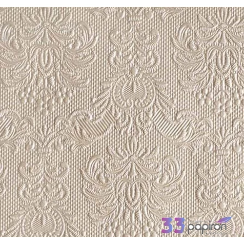 Szalvéta Ambiente Elegance pearl taupe, dombornyomott 33x33cm 3rétegű 15db/csom