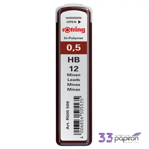 Nyomósironbetét 0,5 HB Tikky Rotring S0312650/R505508N