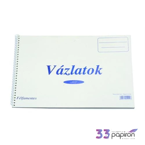 Vázlatfüzet B4 famentes spirálos 32 fehérlapos iskolaszezonos termék