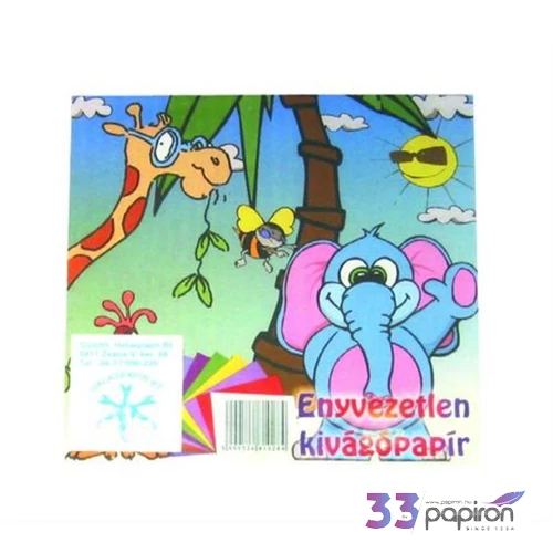 Kivágó lapok 15x15 enyvezetlen kivágó origámi lap iskolaszezonos termék