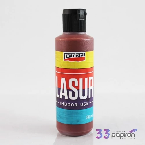 Lazúr beltéri 80ml barna Pentart 8575