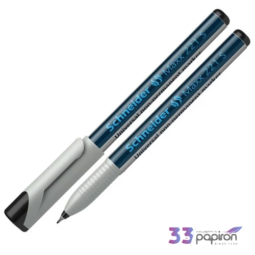 Alkoholmentes marker Schneider Maxx 220 S' 0,4mm OHP tűhegyű fekete Írószerek SCHNEIDER 112501
