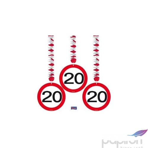 Party függő sebességkorlátozó 20-as számos