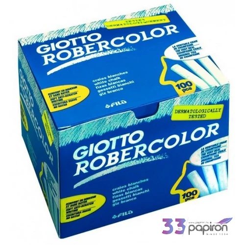 Táblakréta fehér 100db-os Giotto RoberColor hengeres pormentes