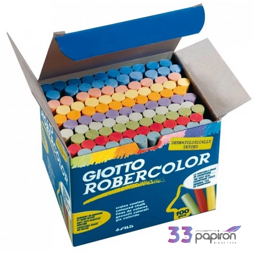 Táblakréta színes100db-os Giotto RoberColor hengeres pormentes