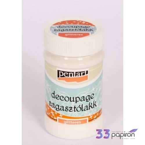 Decoupage ragasztólakk 100ml Pentart glitteres 5270