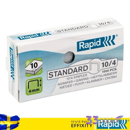 Tűzőkapocs 10/4 Rapid STANDARD 10/4 horganyzott 1000db Rapid 1000db rendelési egység ár 1 dob