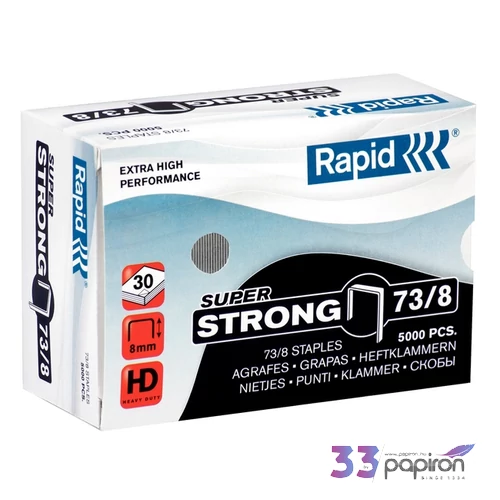 Tűzőkapocs 73/8 Rapid SUPERSTRONG 73/8, horg.,5000db/doboz Rapid 1db rendelési egység ár 1db-ra