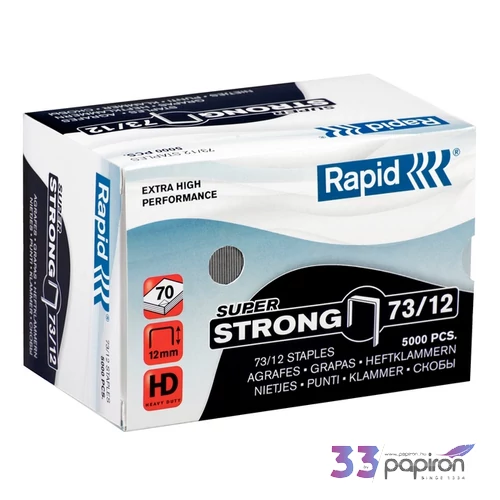 Tűzőkapocs 73/12 Rapid SUPERSTRONG 73/12, horg.,5000db/doboz Rapid 1db rendelési egység ár 1db-ra