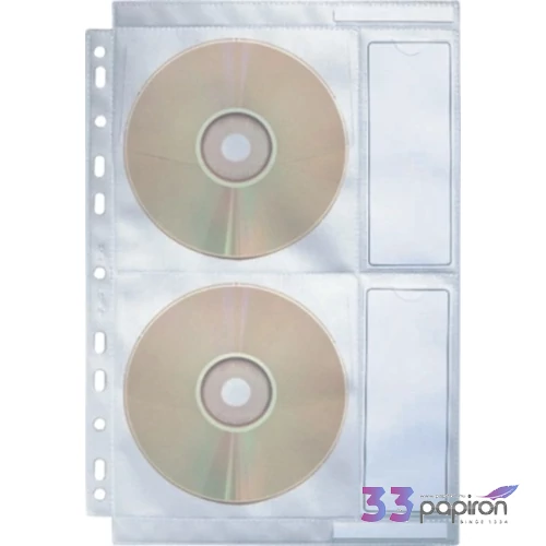 CD tartó tasak Esselte lefűzhető A4 Esselte 10db rendelési egység ár 1csom/