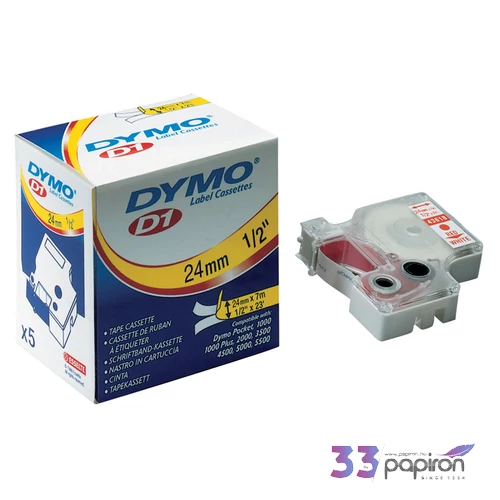 Feliratozó szalag Dymo 6/7m Feliratozógéphez szalagok fekete-fehér DYMO 43613/S0720780