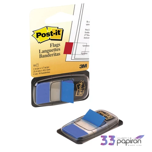 Jelölőcimke 3M/Posti-it 50lap 25x43mm kék 680-02 Posti-it index 680-02
