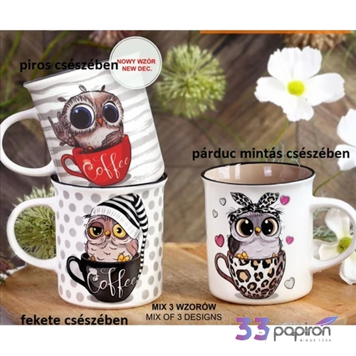 Bögre porcelán Deco Sowa 3,3dl Deco Sowa dobozban