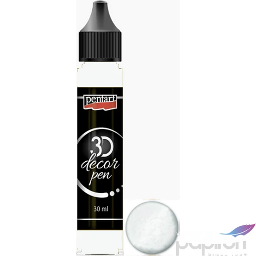 3D dekortoll Pentart 30ml fehér