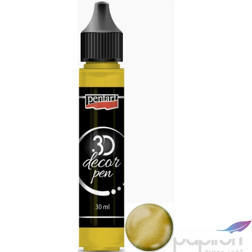 3D dekortoll Pentart csillogó 30ml arany