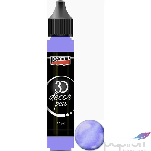 3D dekortoll Pentart csillogó 30ml lilaezüst