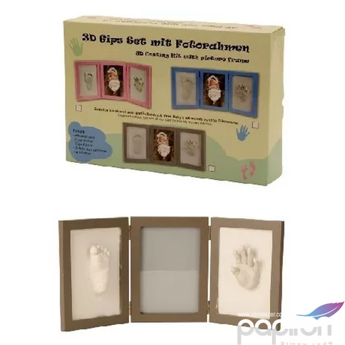 3D gipsz öntőkészlet 43,5x19cm-es képkerettel 3 féle színű keret