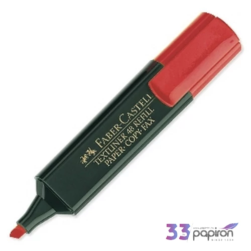 Faber-Castell szövegkiemelő Textliner 1548 paper/copy/fax piros Highlighter 154821