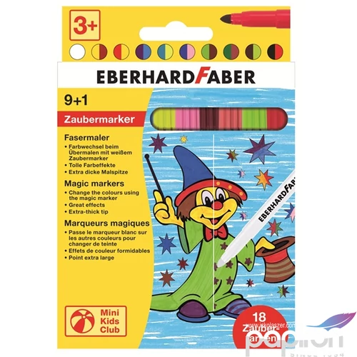 Eberhard Faber filckészlet 9+1db színátírós Eberhard Faber filctoll E551010
