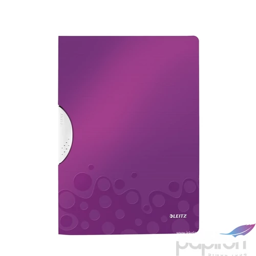 Gyorsfűzős dosszié Leitz WOW Colorclip, lila Leitz