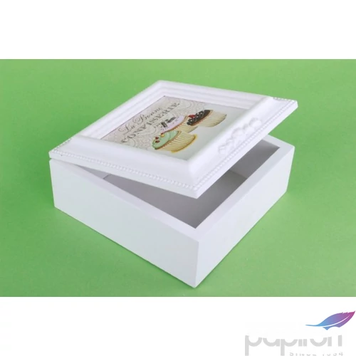 Fa doboz 15x15cm muffin